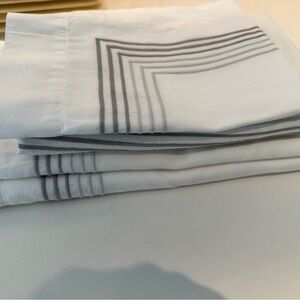 DEA made in Italy Sham set gray embroidered